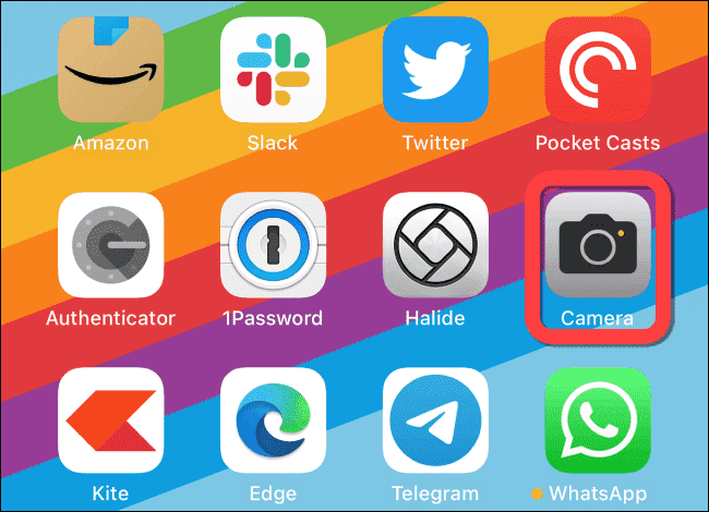 Tap Camera app to launch it - Πώς να απενεργοποιήσετε το αυτόματο Night Mode