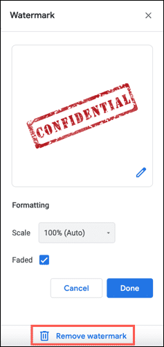 Remove GoogleDocsWatermark - Πώς να εισάγετε ένα υδατογράφημα εικόνας