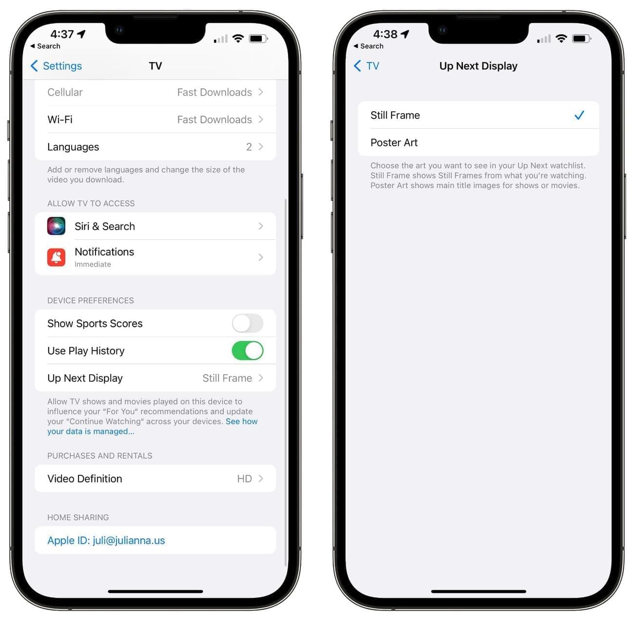 tv app up next display - Διαβάστε εδώ αναλυτικά ότι νέο έφερε η iOS 15.4
