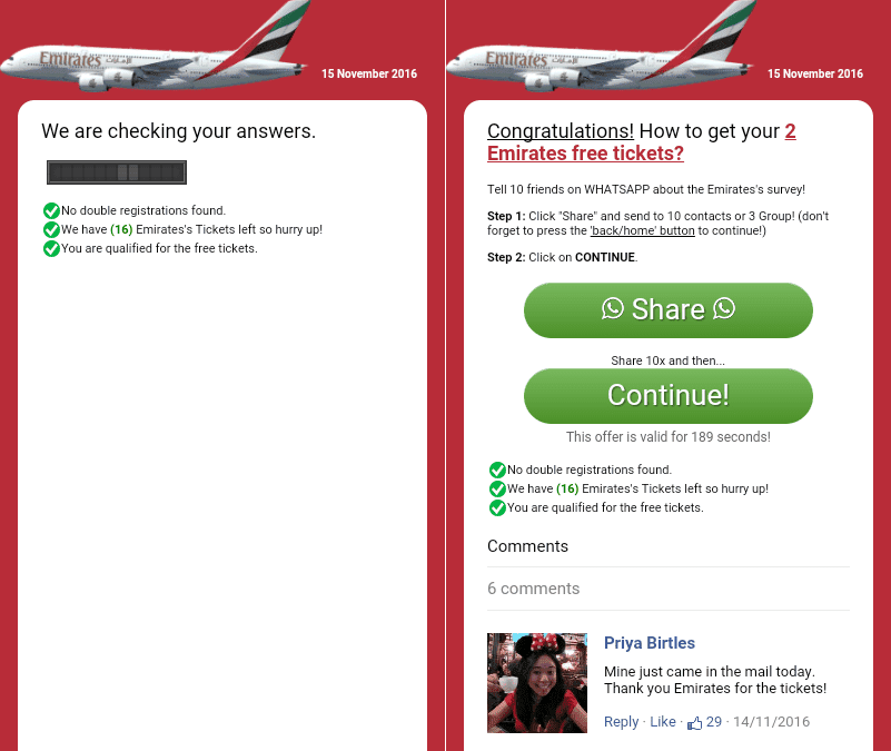 Οι απάτες που αφορούν ψεύτικες έρευνες κάνουν το γύρο του κόσμου εδώ και χρόνια. Στη φωτογραφία βλέπετε ένα τέτοιο παράδειγμα απάτης. 1679989196 612 ESET 3 - Είναι οι διαδικτυακές έρευνες και οι διαγωνισμοί νόμιμες και ασφαλείς;