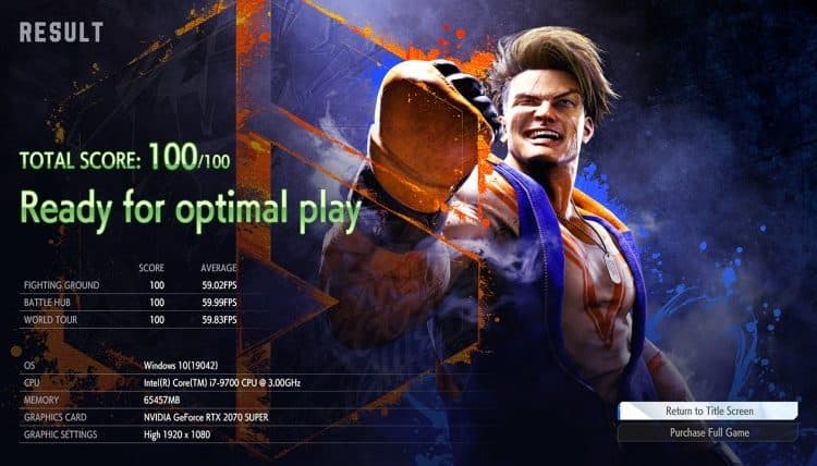 street fighter 6 benchmark tool