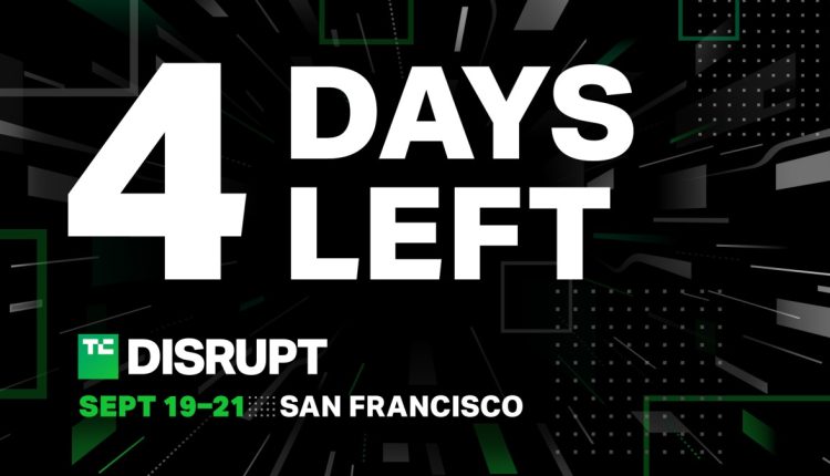 4 ημέρες μέχρι τη λήξη της τιμολόγησης Disrupt early-bird
