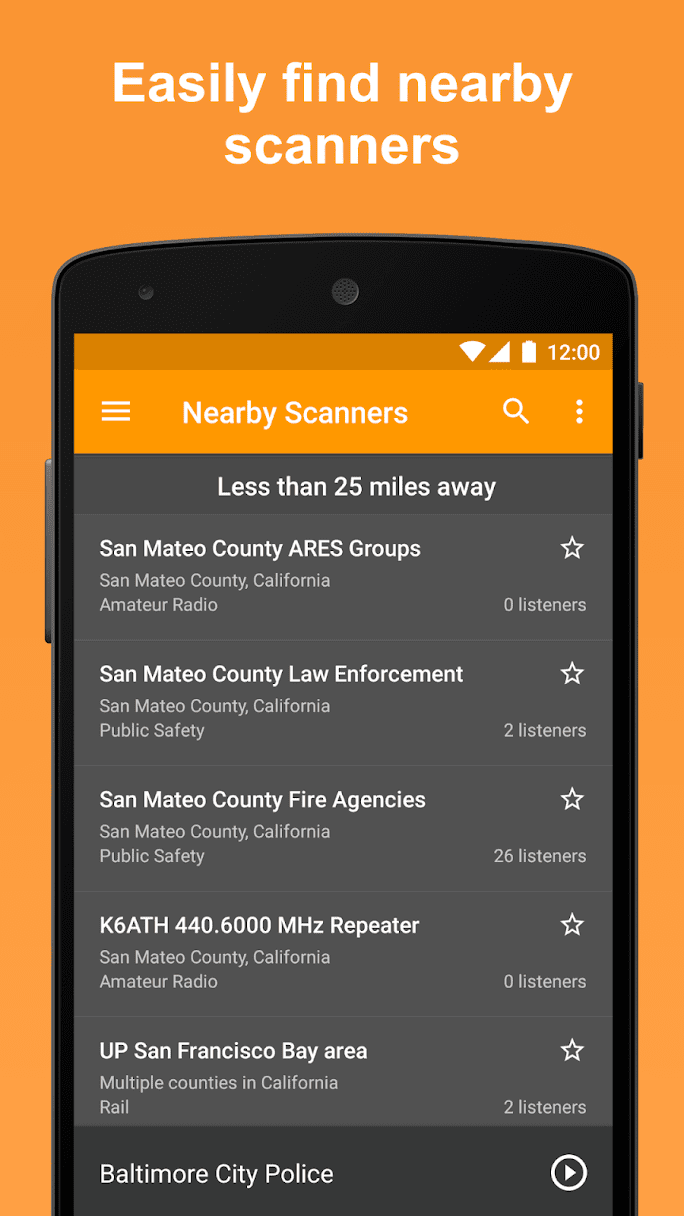 Scanner Radio - Police Scanner android auto roundup (1)