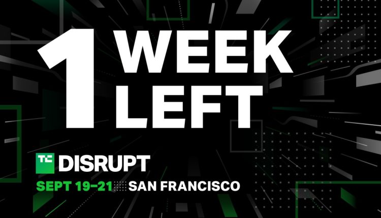 TechCrunch Disrupt Η εξοικονόμηση πρώιμων πουλιών τελειώνει σε 7 ημέρες

