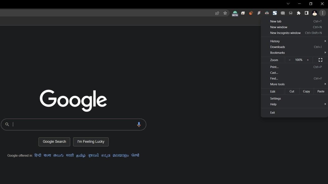 Επιλογές ζουμ στο Google Chrome στα Windows