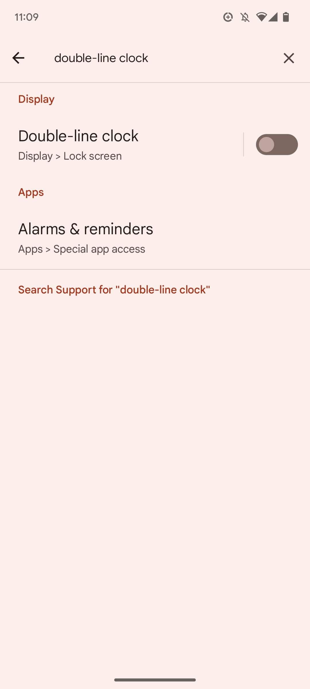 Ρυθμίσεις ρολογιού Android 13