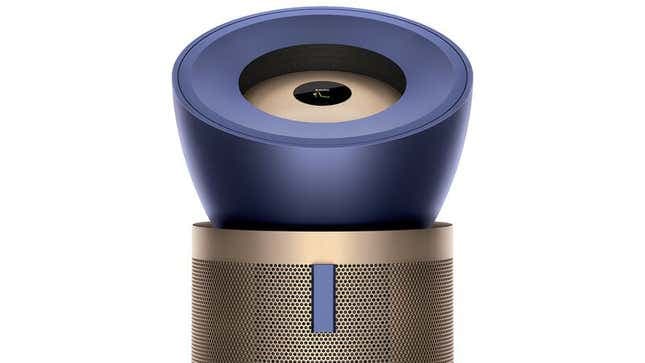 Ένα κοντινό πλάνο του άνω τμήματος του καθαριστή αέρα Dyson Purifier Big+Quiet Formaldehyde.