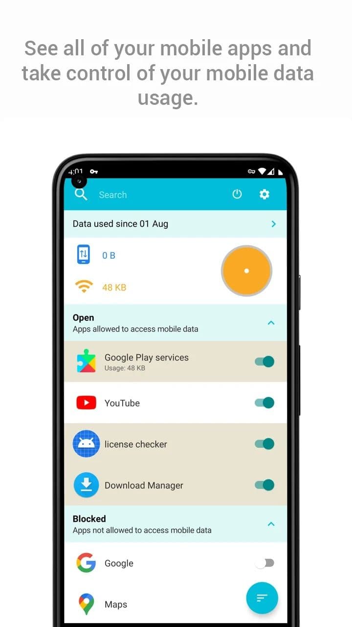 στιγμιότυπο οθόνης από την εφαρμογή ματιών δεδομένων σε λευκό φόντο