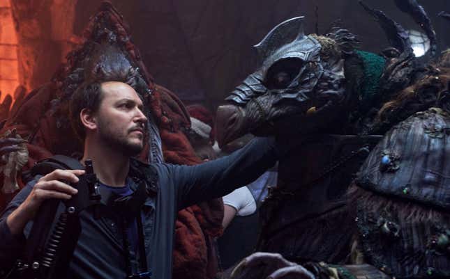 Ο Leterrier στα γυρίσματα του Dark Crystal.