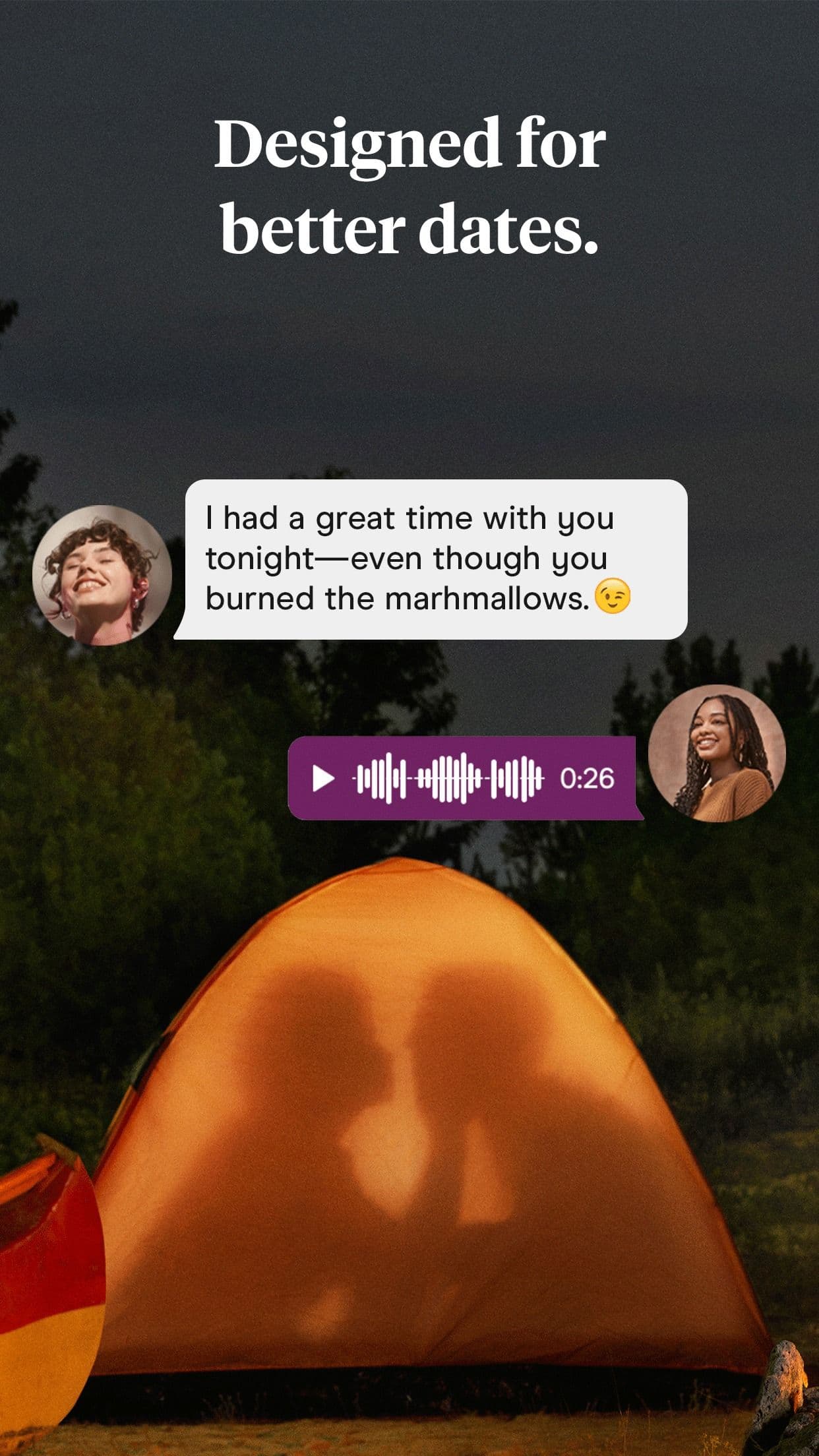 στιγμιότυπο οθόνης συνομιλίας κειμένου σε σκούρο στυλιζαρισμένο φόντο