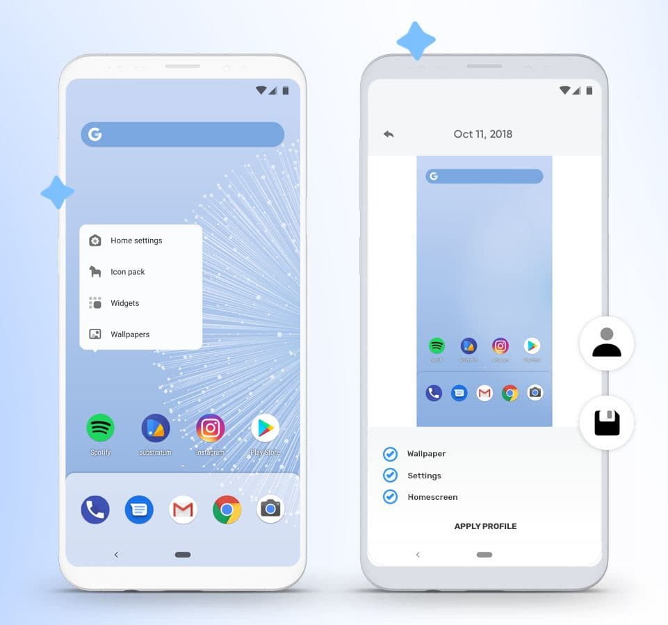 Hyperion launcher καλύτερη συλλογή Android εκτοξευτή (1)