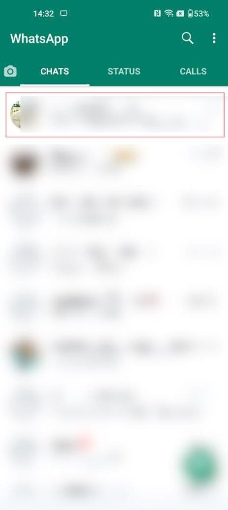 Στιγμιότυπο σελίδας συνομιλιών της εφαρμογής WhatsApp Android