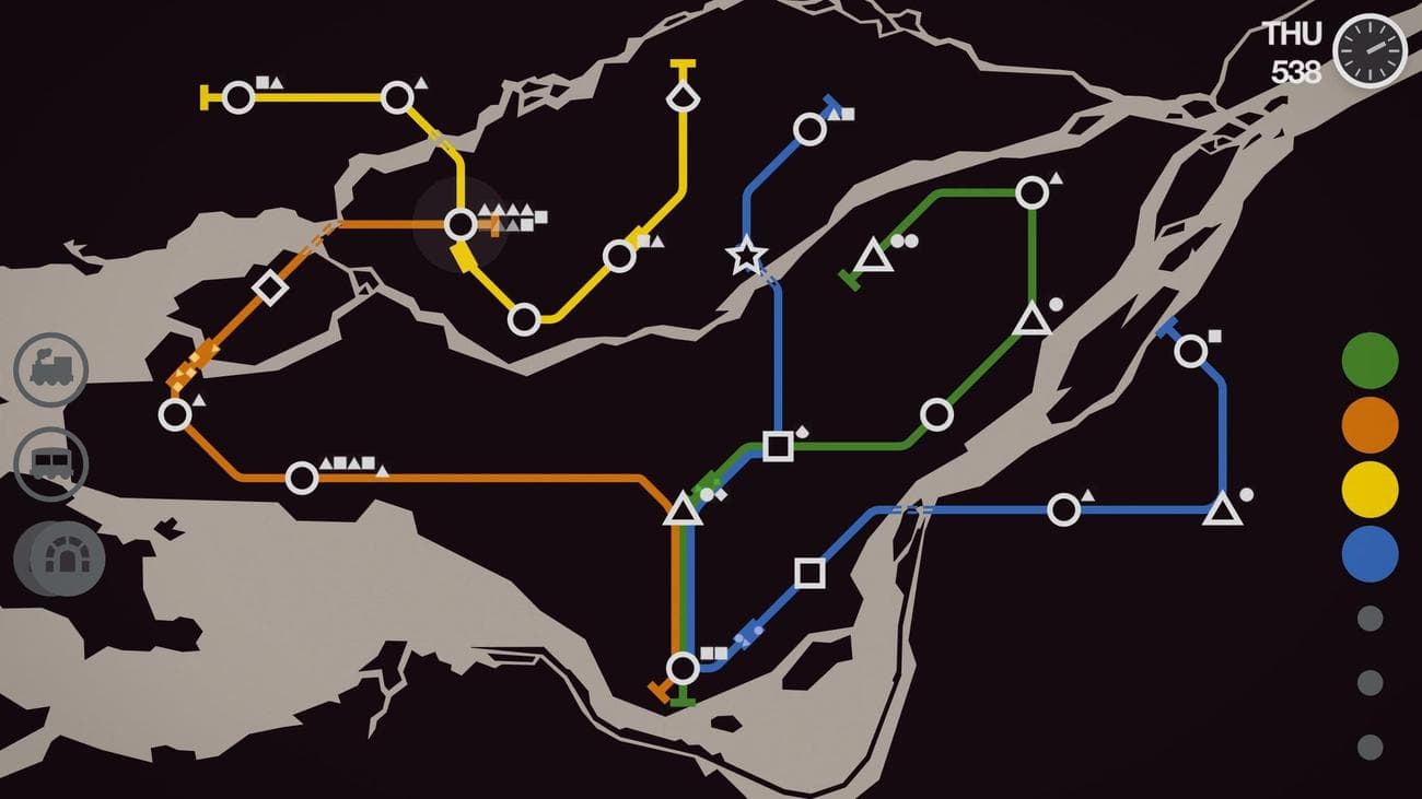 Mini Metro screen