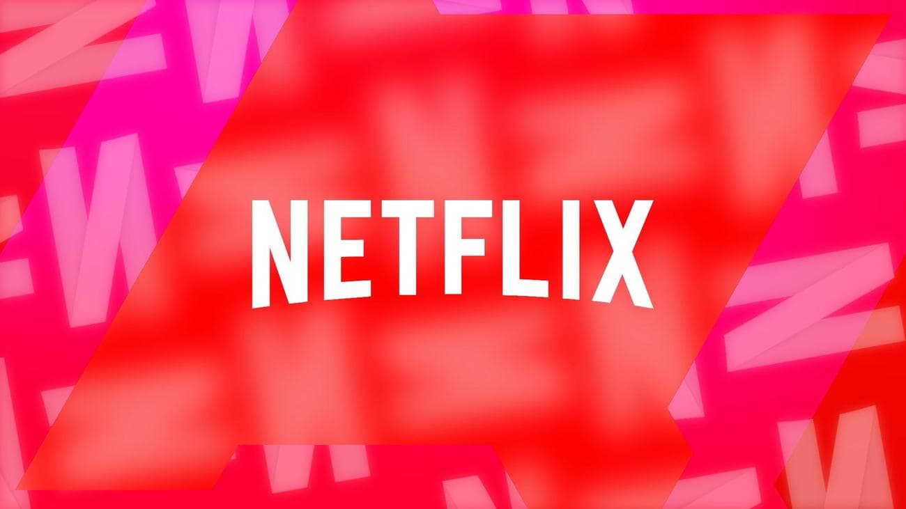Logo for Netflix against a red background