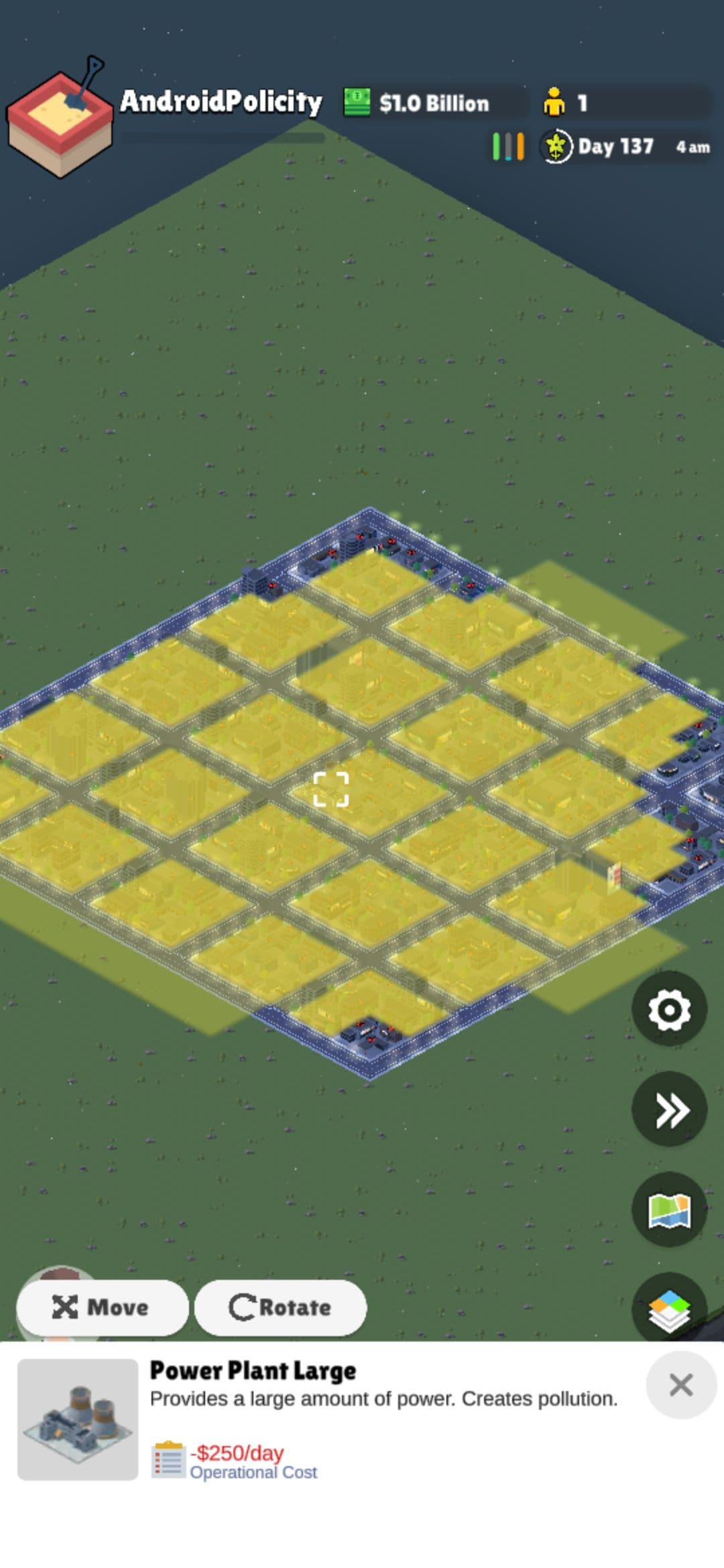 Μεγάλη μονάδα παραγωγής ενέργειας Pocket City 2