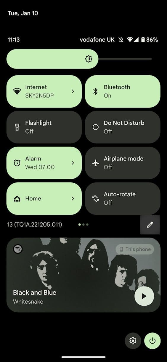 Γρήγορες ρυθμίσεις Android