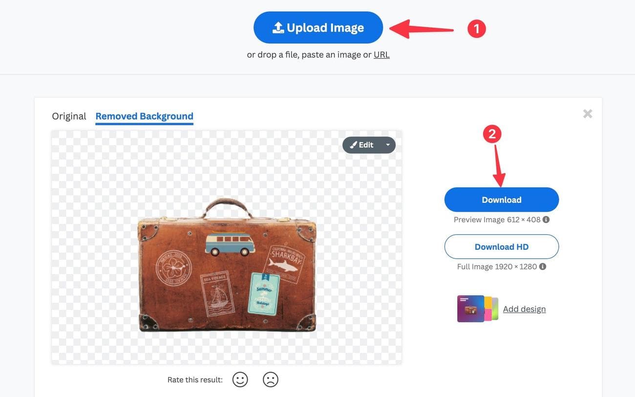 αφαιρέστε το φόντο της φωτογραφίας χρησιμοποιώντας το removebg
