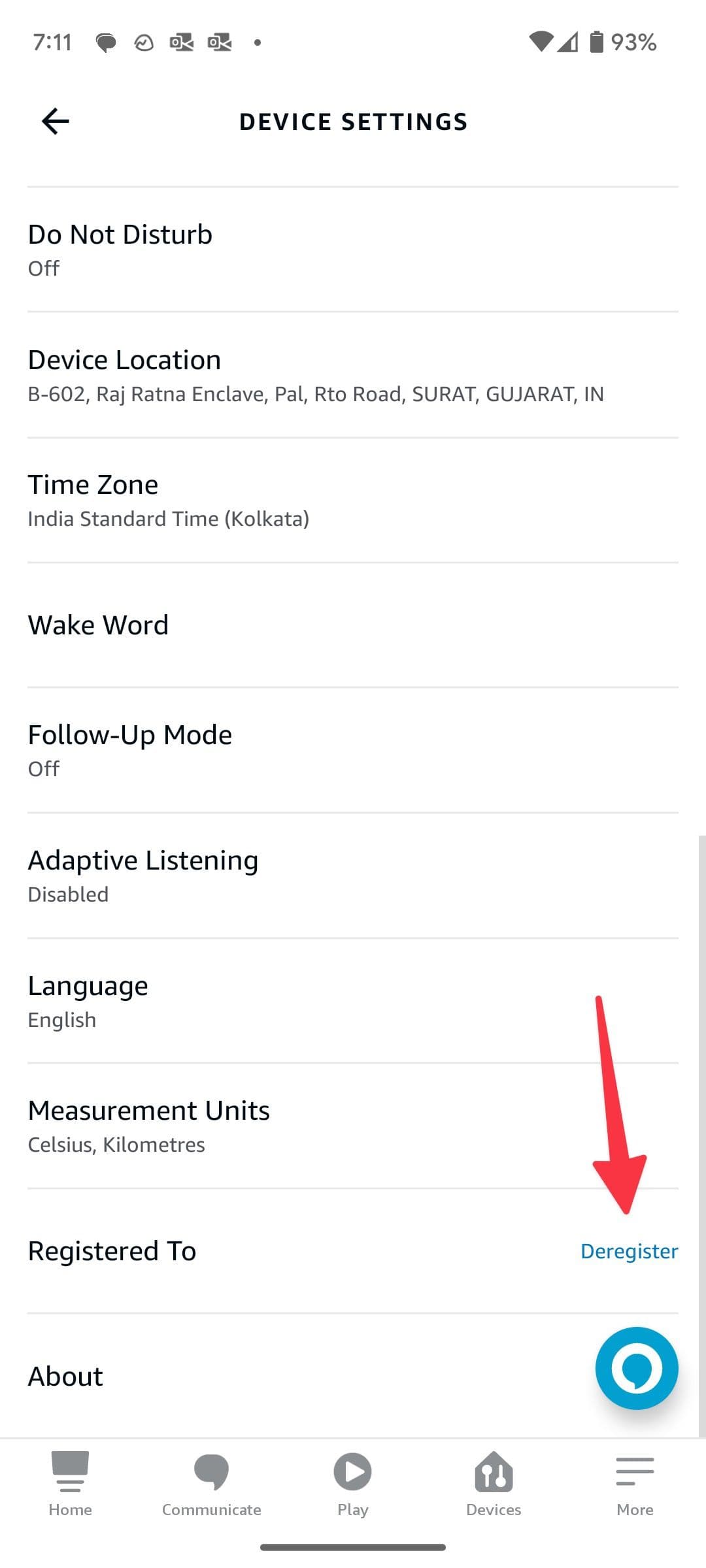 διαγραφή από τον λογαριασμό Amazon