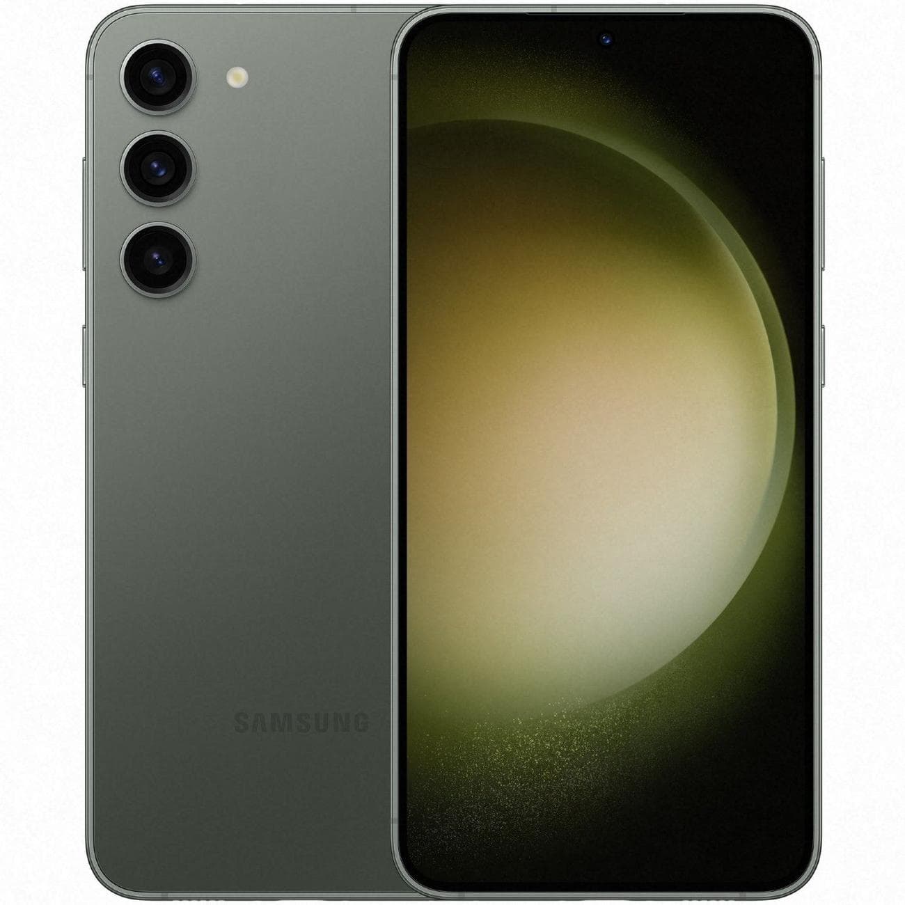 Απόδοση ενός πράσινου Samsung Galaxy S23+ 