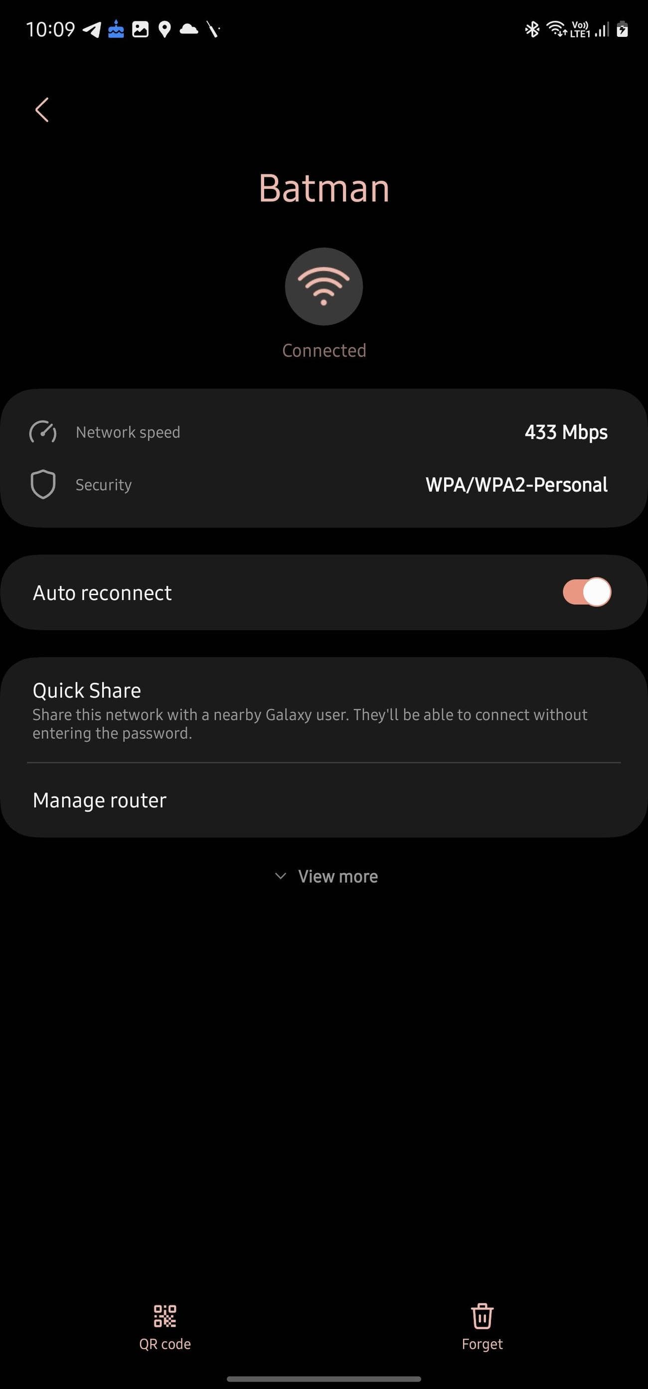 Σελίδα λεπτομερειών για το Samsung Galaxy Wi-Fi