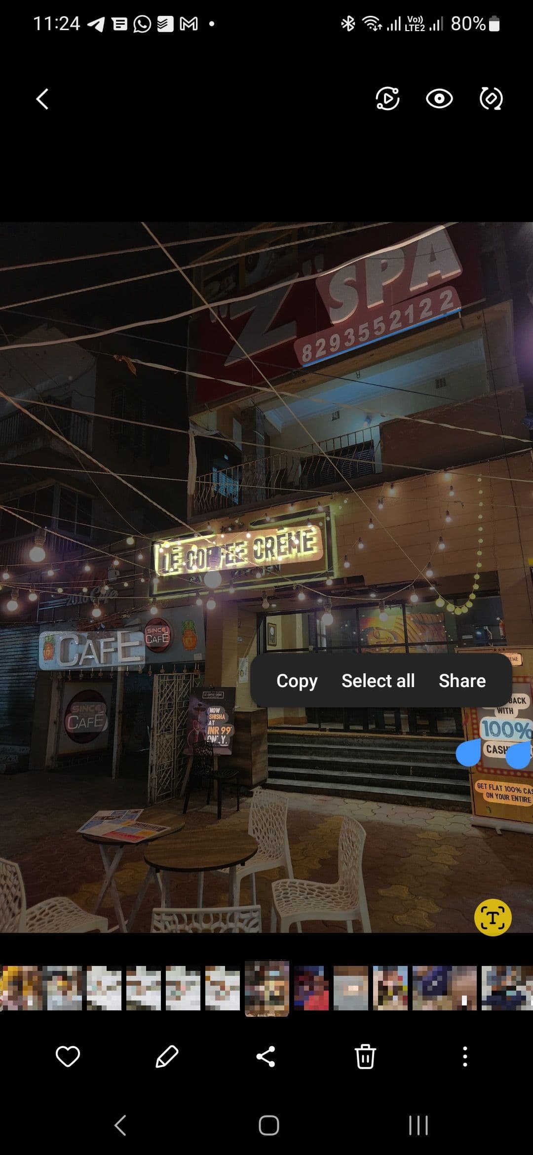 Use Bixby Vision to identify text in an image