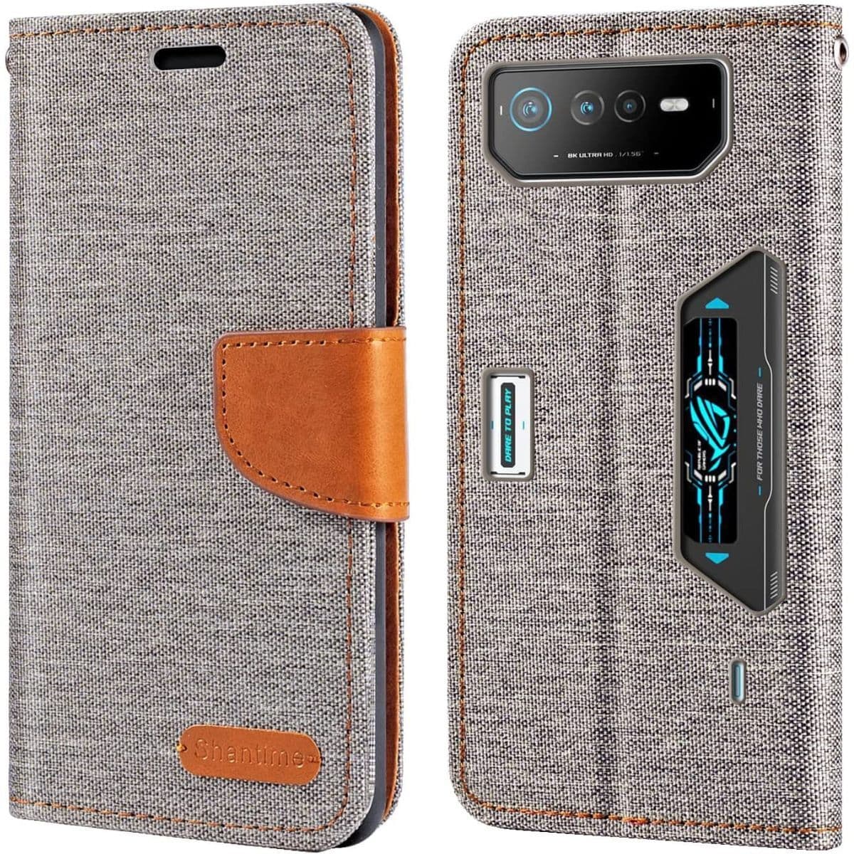 Θήκη πορτοφολιού Shantime για τηλέφωνο ASUS ROG 6