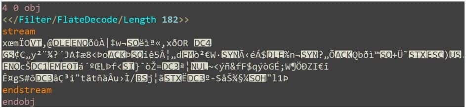 Δείγμα αντικειμένου ροής PDF