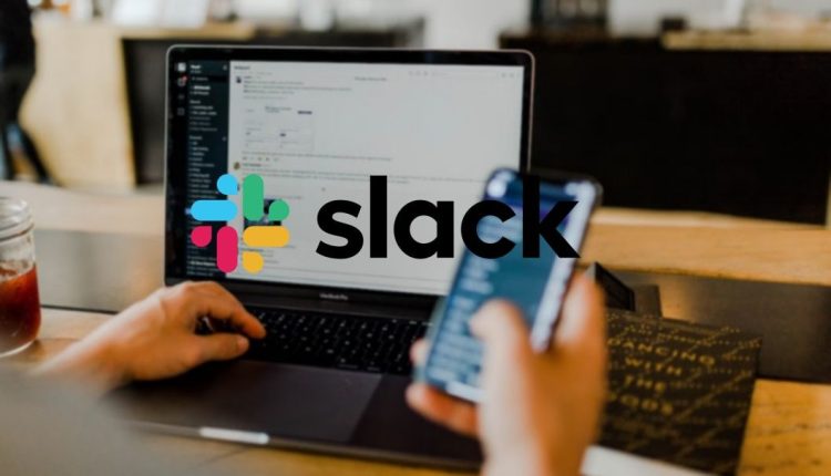 Person using Slack desktop app hero image