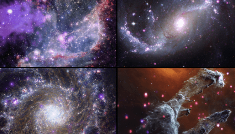 Τα τηλεσκόπια της NASA συνεργάζονται για να δημιουργήσουν εκπληκτικά μωβ όψεις του Διαστήματος
