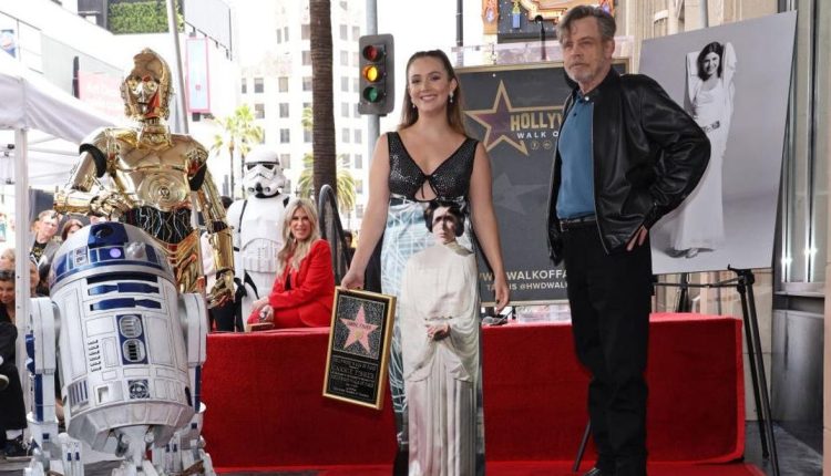 Τελετή Carrie Fisher Walk of Fame: Star Wars Stars