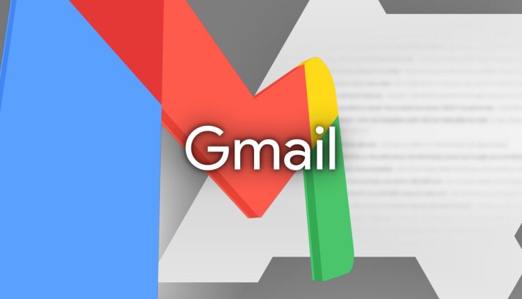 An illustration using primary colors with the Gmail mark and Android Police logo behind.