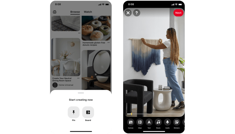 Το Pinterest συνδυάζει Pins και Idea Pins σε μια ενιαία μορφή
