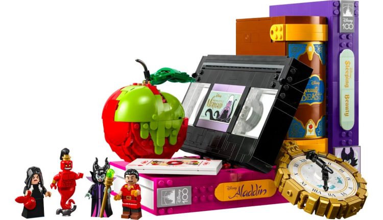 Το σετ εικονιδίων κακών της Lego Disney περιλαμβάνει μια μικρή γοργόνα VHS