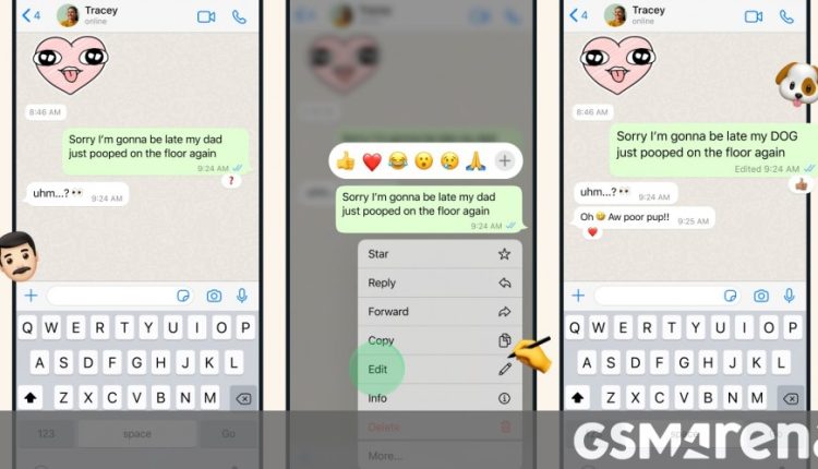Τώρα μπορείτε να επεξεργαστείτε τα μηνύματα που στέλνετε στο WhatsApp