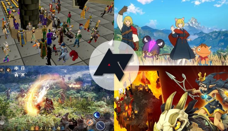 Collage of the best MMORPGs for Android