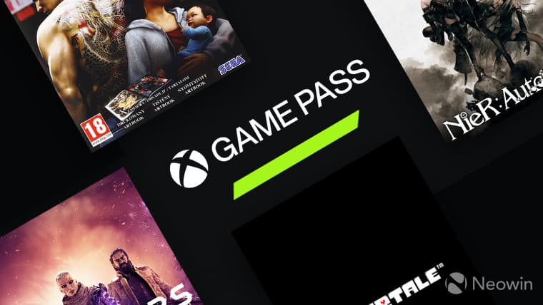 Μονόχρωμο λογότυπο Xbox Game Pass σε σκούρο γκρι φόντο