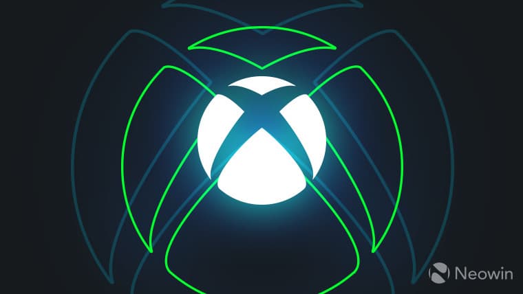 Xbox Logo white on dark blue background with green outer glow