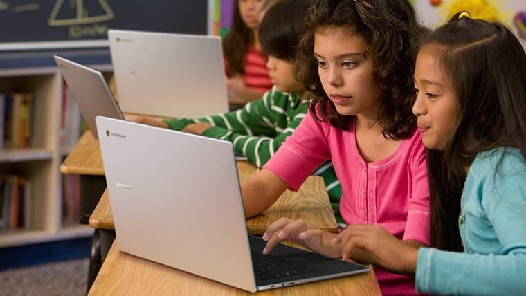 Samsung Galaxy Chromebook Go lifestyle shot