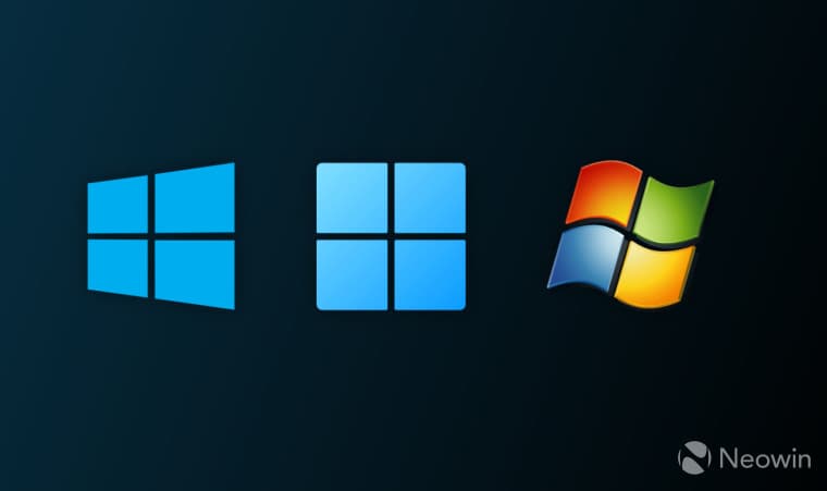 Windows 11 10 and 7 Logos