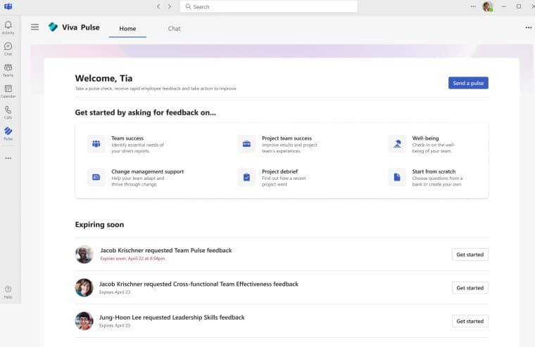 Microsoft viva pulse