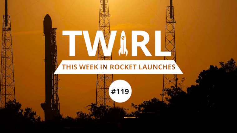 TWIRL logo in front of Falcon 9