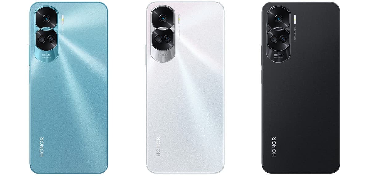 Το Honor 90 Lite είναι διαθέσιμο σε Cyan Lake, Titanium Silver και Midnight Black