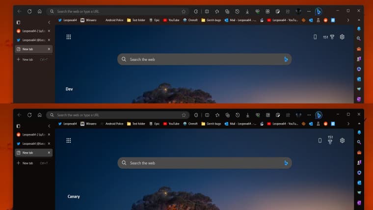 Ο Microsoft Edge έχει ένα νέο πιο σκούρο θέμα στο κανάλι Canary