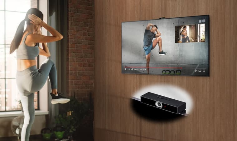 Άσκηση με την LG Smart Cam και την LG Smart TV