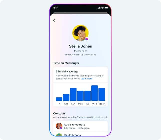 Εικόνα για άρθρο με τίτλο Facebook επιτρέπει στους γονείς να δουν ποιοι μιλούν τα παιδιά τους στο Messenger