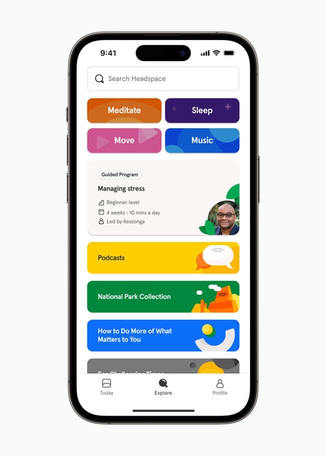 Headspace (Image credit- Apple) - Δείτε τους νικητές στα Apple Design Awards 2023