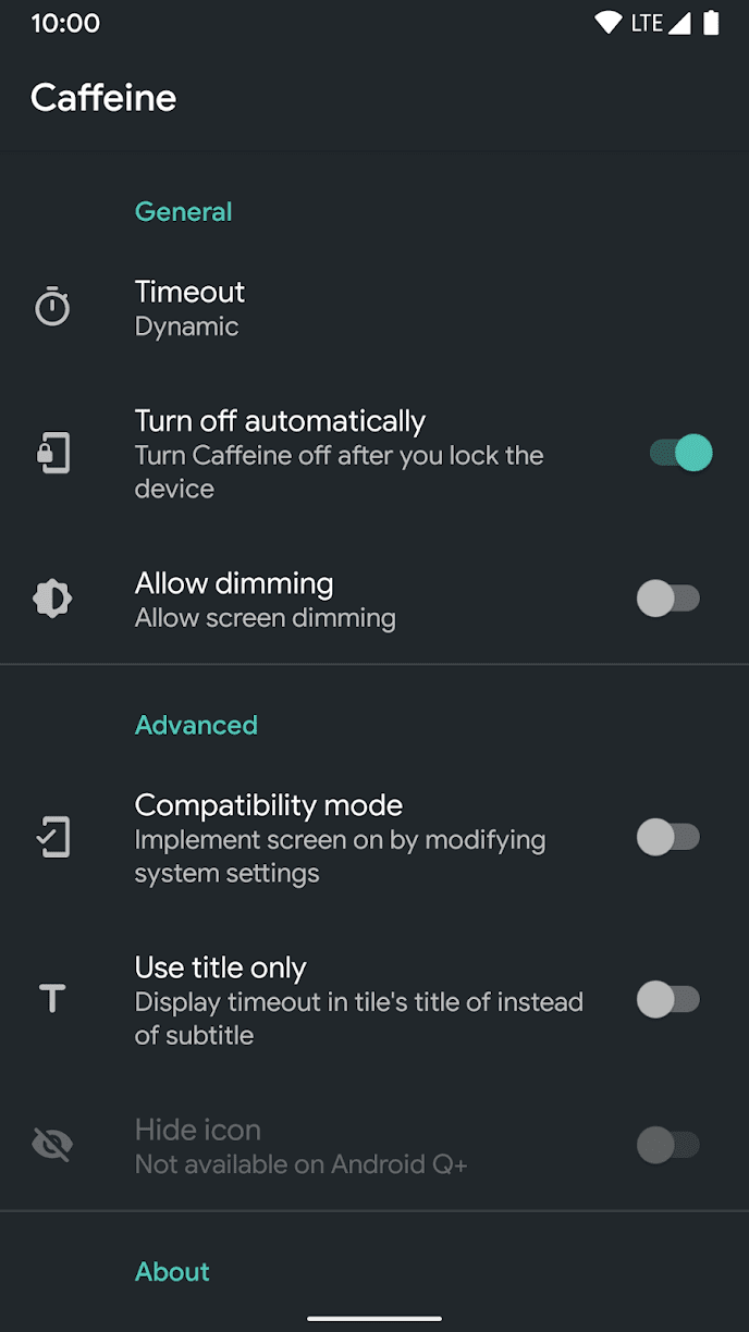 Καφεΐνη - Διατήρηση οθόνης στις καλύτερες εξειδικευμένες εφαρμογές για android