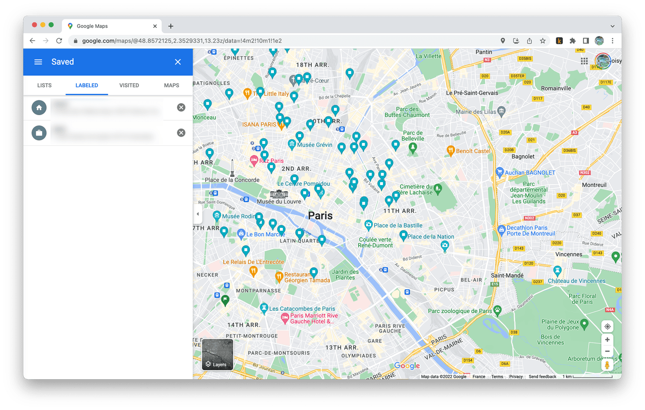 αλλαγή διεύθυνσης χαρτών google στον ιστό
