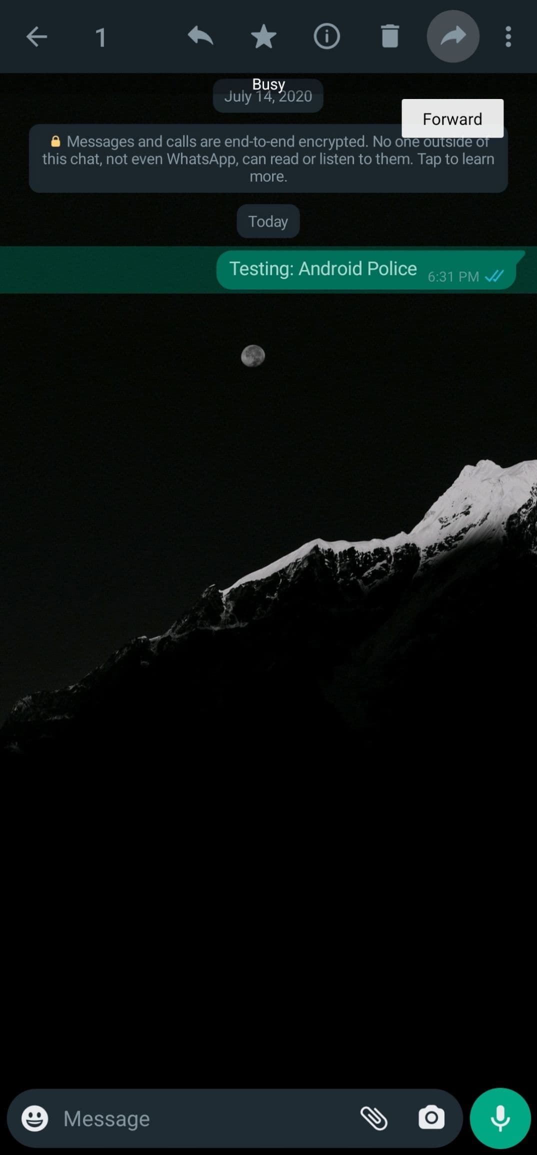 Πατήστε το κουμπί προς τα εμπρός στην επάνω δεξιά γωνία.