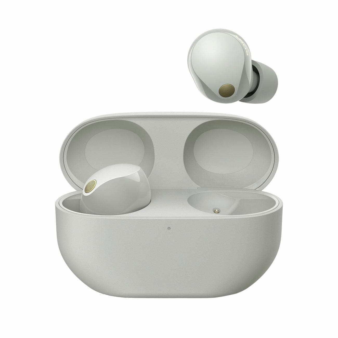 Sony WF-1000XM5 σε ασημί χρώμα